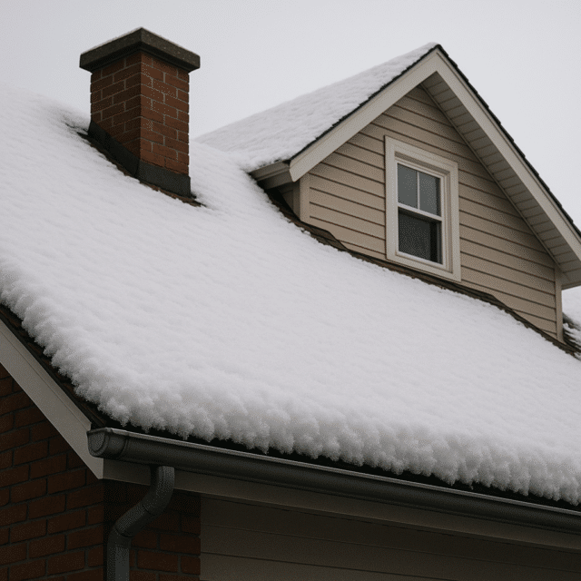 Сколько весит снег на крыше?