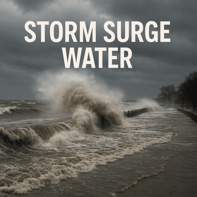 Сколько весит вода, прибывшая в результате штормового нагона?