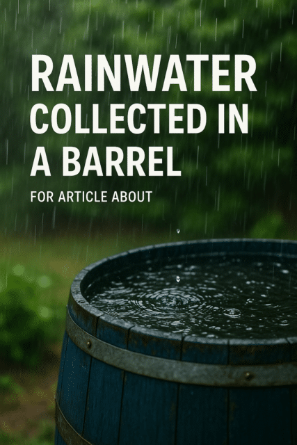 Wie viel wiegt Regenwasser, das in einem Fass gesammelt wurde?