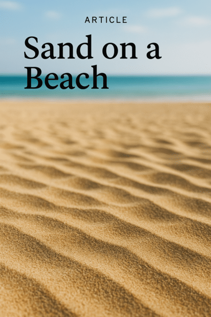 How Much Does Sand on a Beach Weigh?